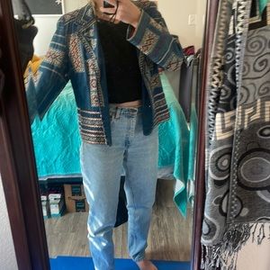 Vintage Embroidered Jean jacket
